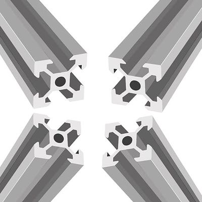 2525 T Profiles de aluminio de ranura para doblar perfiles extrudidos Servicios de componentes de precisión