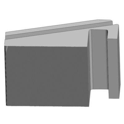 Pinza 005 E1 con método de mecanizado CNC y 88.0x56.0x39.0 mm
