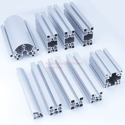 Profiles de extrusión de aluminio de acabado con chorro de arena de tamaño personalizado Muestras libres Uso industrial arquitectónico
